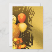 Invitation Festive Ballons éclaire Confetti Réveillon du Nouv (Dos)