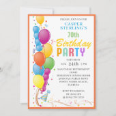Invitation Festive Balloon Anniversaire (Devant)
