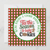 Invitation Festive biscuit Fête de saison (Devant)