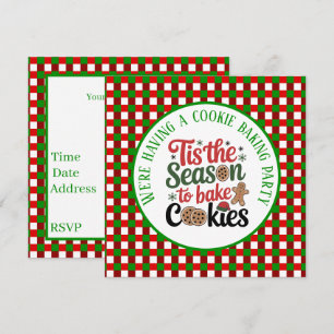 Invitation Festive biscuit Fête de saison