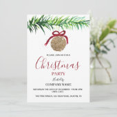 Invitation Festive Bureau de l'entreprise Fête de Noël d'entr (Debout devant)