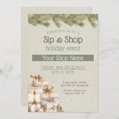 Invitation Festive business Holiday Event marketing (Devant / Derrière)