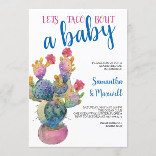 Invitation Festive Cactus FIESTA Genre Revela