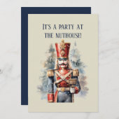 Invitation Festive Christmas nutcracker party (Devant / Derrière)