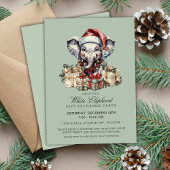 Invitation Festive Christmas White Elephant Gift Exchange
