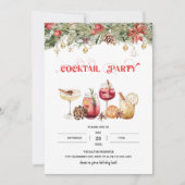 Invitation Festive Cocktails Party (Devant)