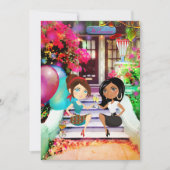 Invitation Festive Colorful House Party (Devant)