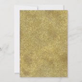 Invitation Festive Compagnie Fête de vacances Red & Gold Part (Dos)