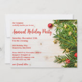 Invitation Festive Compagnie Fête Fête (Devant)