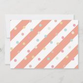 Invitation Festive Coral Drive Par Baby shower Parade (Dos)