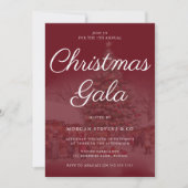 Invitation Festive Corporate Christmas Gala Party (Devant)