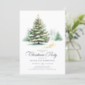 Invitation Festive Corporate Christmas Party (Debout devant)