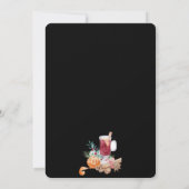 Invitation Festive Cute Drinks Party Manger Boire & Soyez Joy (Dos)