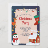 Invitation festive de fête de Noël (Devant)