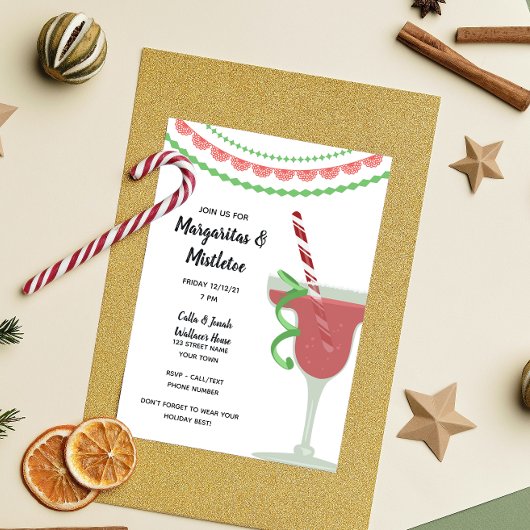 Invitation festive de fête de Noël