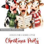 Invitation festive de fête de Noël pour des animau
