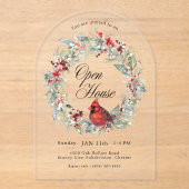 Invitation festive de maison ouverte avec arceau e (Recto)