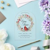 Invitation festive de maison ouverte avec arceau e (Insitu (Mariage))