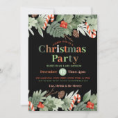 Invitation festive de Noël (Devant)