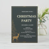 Invitation festive de Noël au renne (Debout devant)