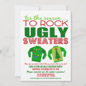 Invitation Festive de Noël moche Sweaters (Devant)