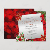 Invitation Festive Decorations Christmas Party (Devant / Derrière)