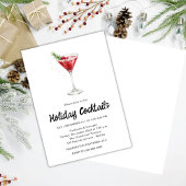 Invitation Festive Drinks Celebration, Winter Holiday