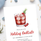 Invitation Festive Drinks Celebration, Winter Holiday