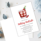 Invitation Festive Drinks Celebration, Winter Holiday