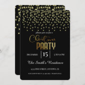 Invitation Festive Élégant Noël magique (Devant / Derrière)