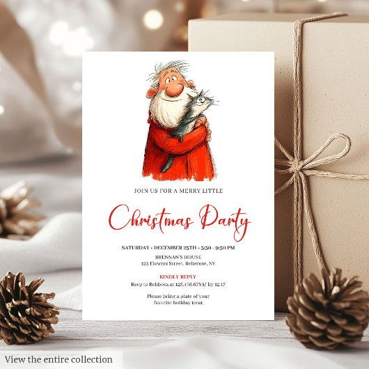 Invitation festive et drôle de Noël avec le Père N