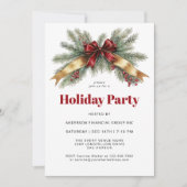 Invitation Festive Evergreens Corporate Holiday Party (Devant)