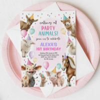 Festive Farm Barnyard Fête Animaux Filles Annivers