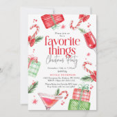 Invitation Festive Favoris (Devant)