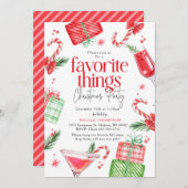 Invitation Festive Favoris (Devant / Derrière)