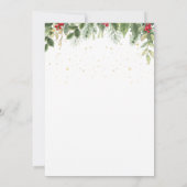 Invitation Festive Fête Cocktail Fête Noël (Dos)