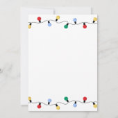 Invitation Festive Fête des lumières de Noël Mingle & Jingle (Dos)