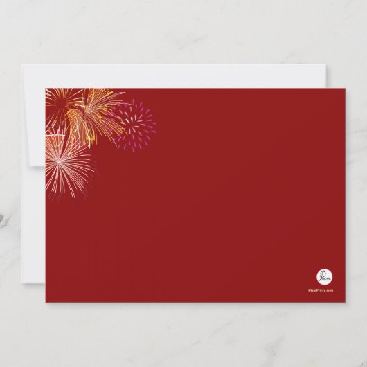 Invitation Festive Fireworks (Dos)