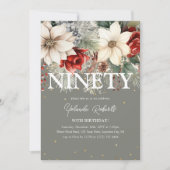 Invitation Festive Florales d'hiver 90e anniversaire (Devant)