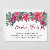 Invitation Festive Florales D'Hiver Et Fêtes Festivals Fête D (Devant)