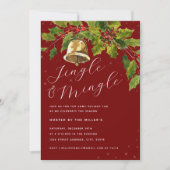 Invitation Festive Foliage Jingle Mingle Fête de Noël (Devant)
