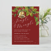 Invitation Festive Foliage Jingle Mingle Fête de Noël (Debout devant)