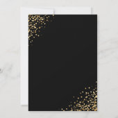 Invitation Festive Gold Black Grad Photo Graduation Party Inv (Dos)