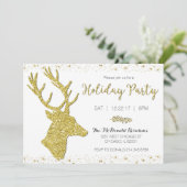 Invitation Festive Gold Deer (Debout devant)