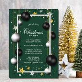 Invitation Festive Green Christmas Party