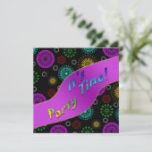 INVITATION FESTIVE - HEURE DE FÊTE (Debout devant)