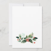 Invitation Festive Holly Berry Christmas Holiday Open House (Dos)