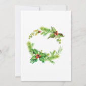 Invitation Festive Holly Berry Christmas Holiday Open House (Dos)