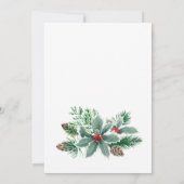 Invitation Festive Holly Berry Christmas Holiday Open House (Dos)