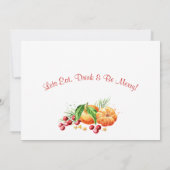 Invitation Festive Holly Berry Christmas Holiday Open House (Dos)